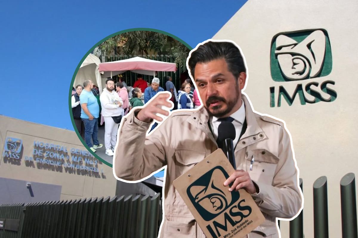 Hacen fila en IMSS pidiendo citas para 2026 pero Zoé Robledo aseguró que el plazo máximo en el que las programan es de 10 días
