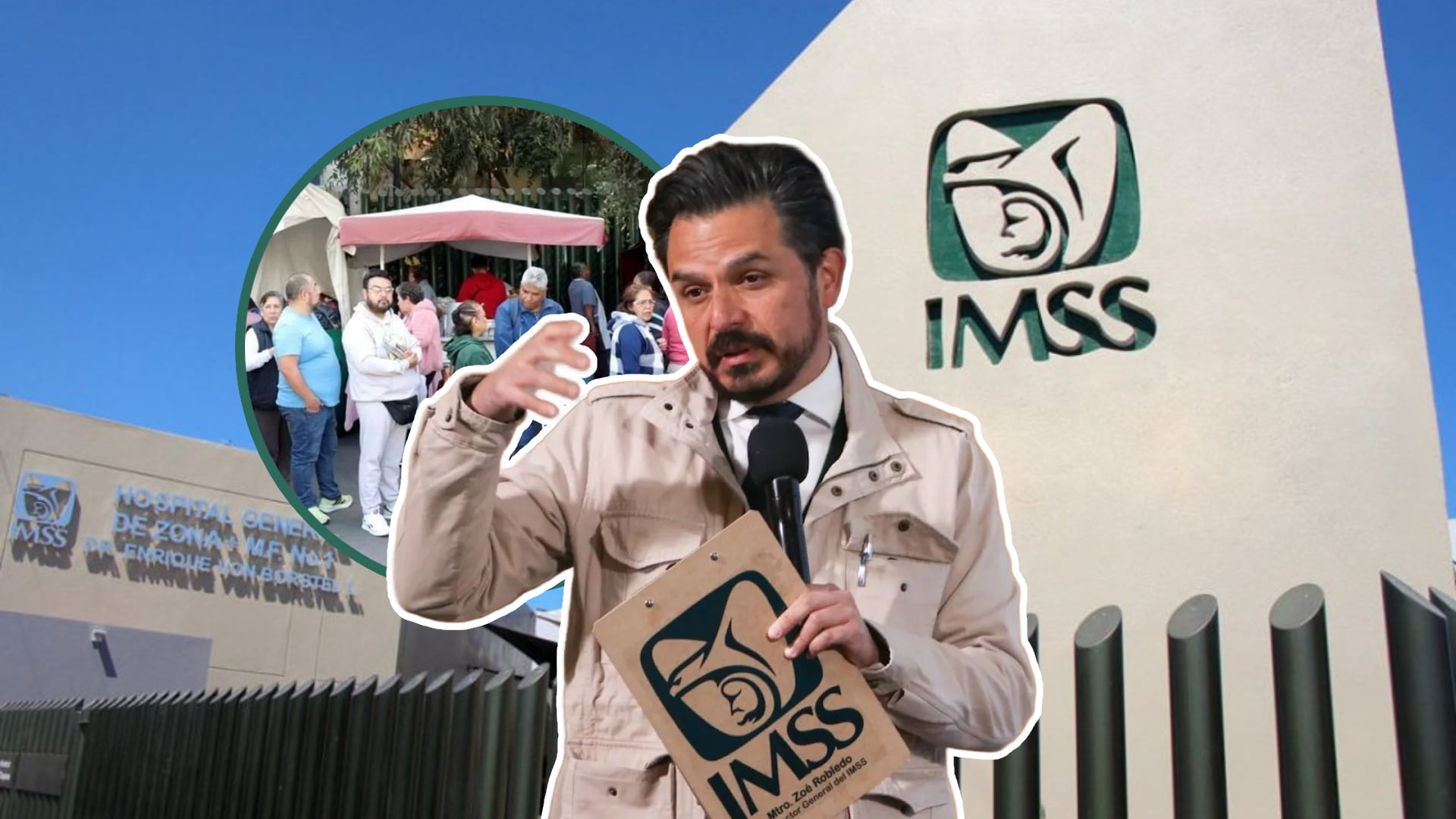 ¿Se pueden sacar citas en el IMSS para 2026? Duda genera largas filas, pero el director Zoé Robledo las despeja. | Archivo GH y Presidencia de México