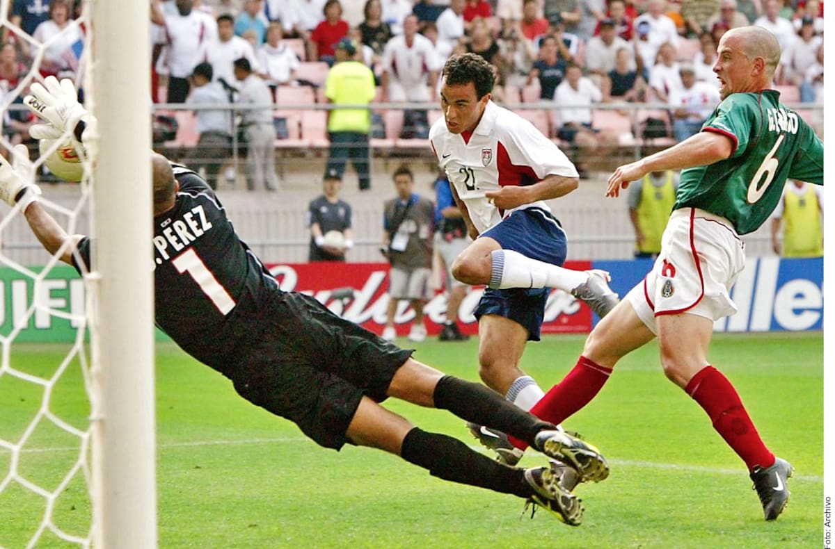 Gol de Landom Donovan vs. México, Copa del Mundo 2002. Foto: Archivo G/H
