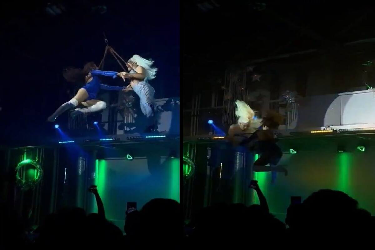VIDEO: Show de drag queens termina en accidente tras caída en plena acrobacia aérea