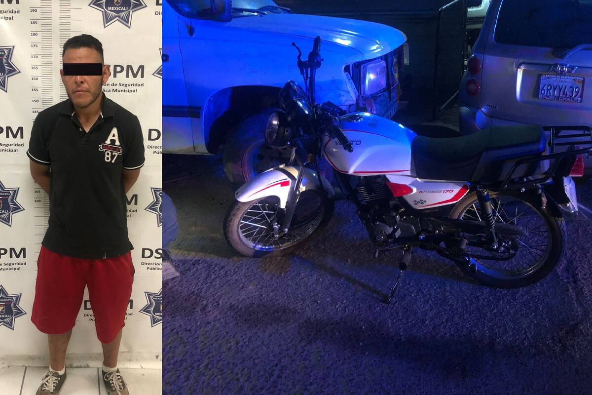 Sujeto es detenido en posesión de una motocicleta robada