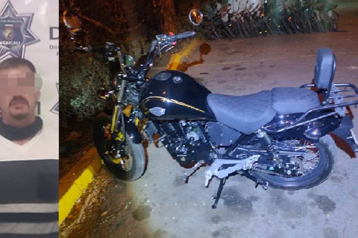 Detectan moto robada en arco lector y detienen al conductor en Bugambilias