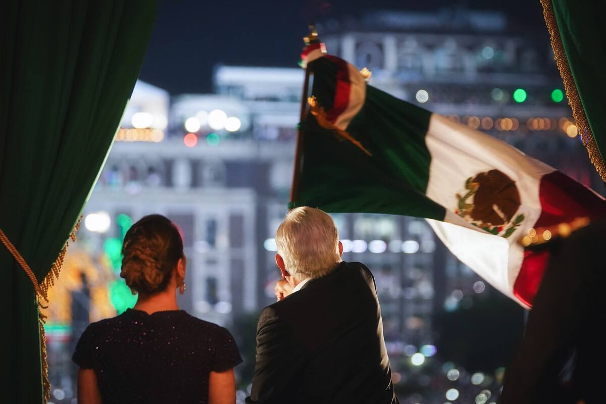 Último Día de la Independencia celebrado por AMLO desde el Zócalo de la CDMX. | Presidencia