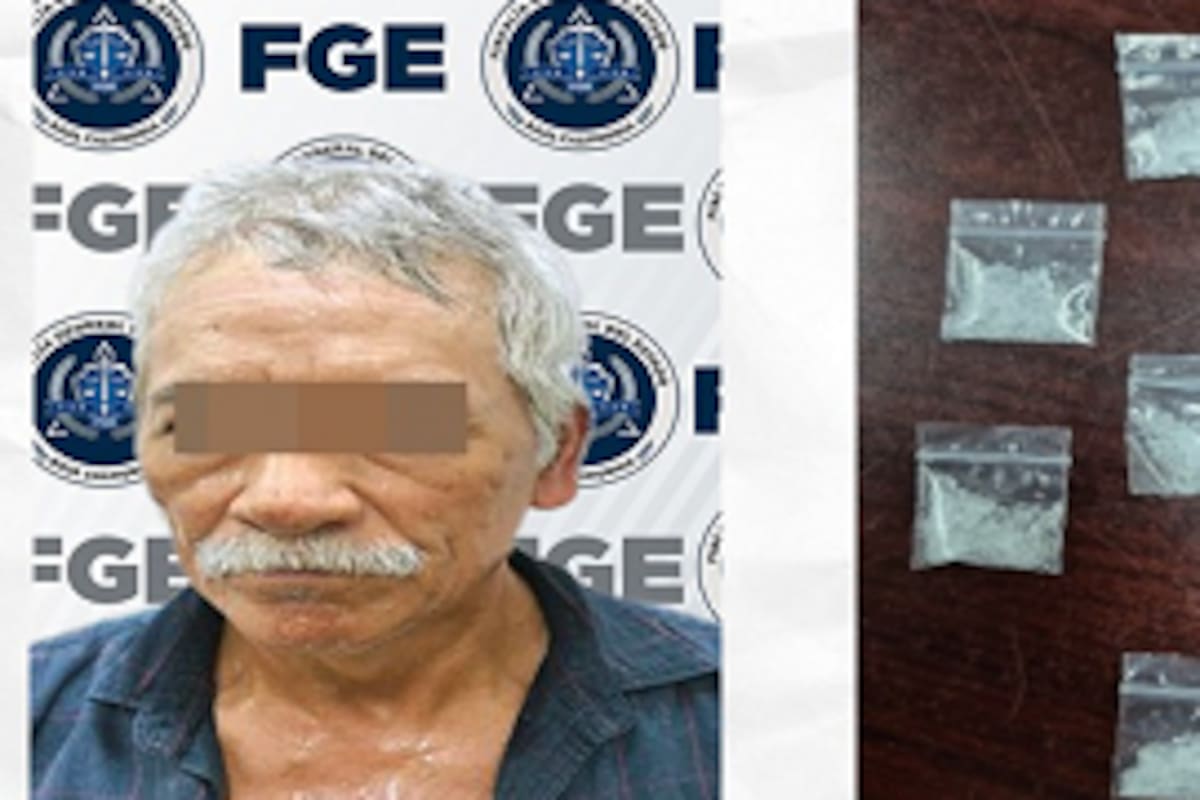 Detienen a hombre y aseguran metanfetamina tras cateo