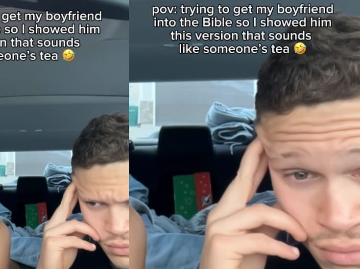 “Le puse la versión de la Biblia que suena como el chisme de alguien más”: Joven intenta motivar a su novio a estudiar más la Biblia con este ingenioso truco