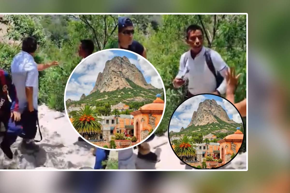 Turistas de EEUU que rayaron Peña de Bernal se justifica y se vuelven virales, ¿De cuánto podría ser su multa?