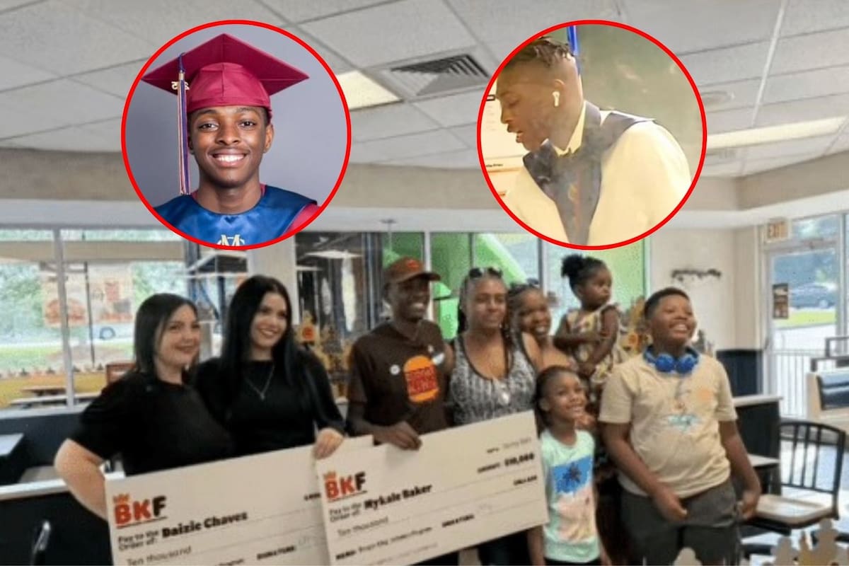 Empleado de Burger King que fue a trabajar tras graduarse recibe beca de 10 mil dólares para continuar con sus estudios