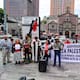 A casi dos meses de su instalación, el Antimonumento La Puerta de Resistencia y la Vida se consolida como símbolo de apoyo a Palestina frente a la SRE y punto de denuncia contra la guerra en Gaza