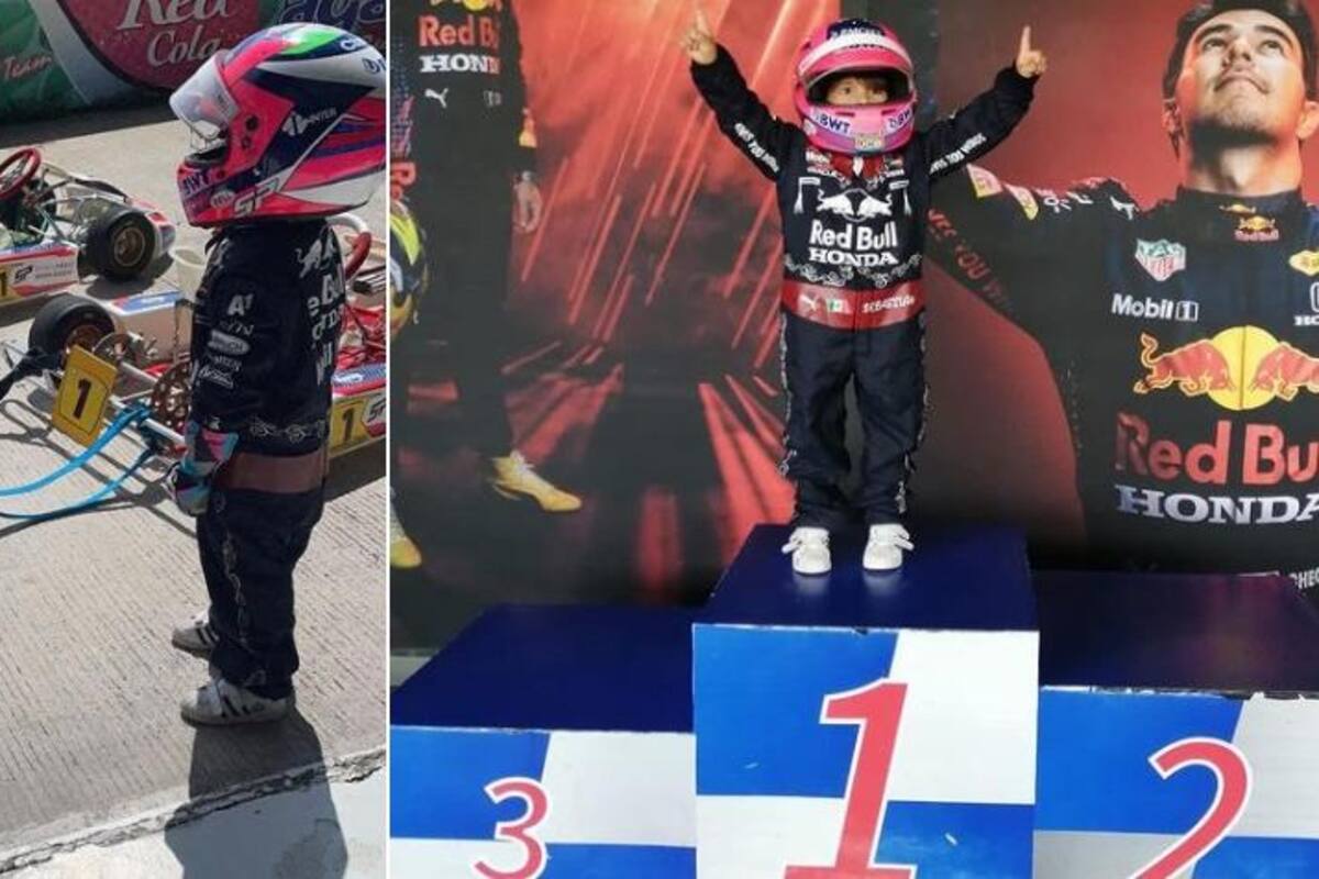 Hijo de Checo Pérez sigue camino de su papá en karts