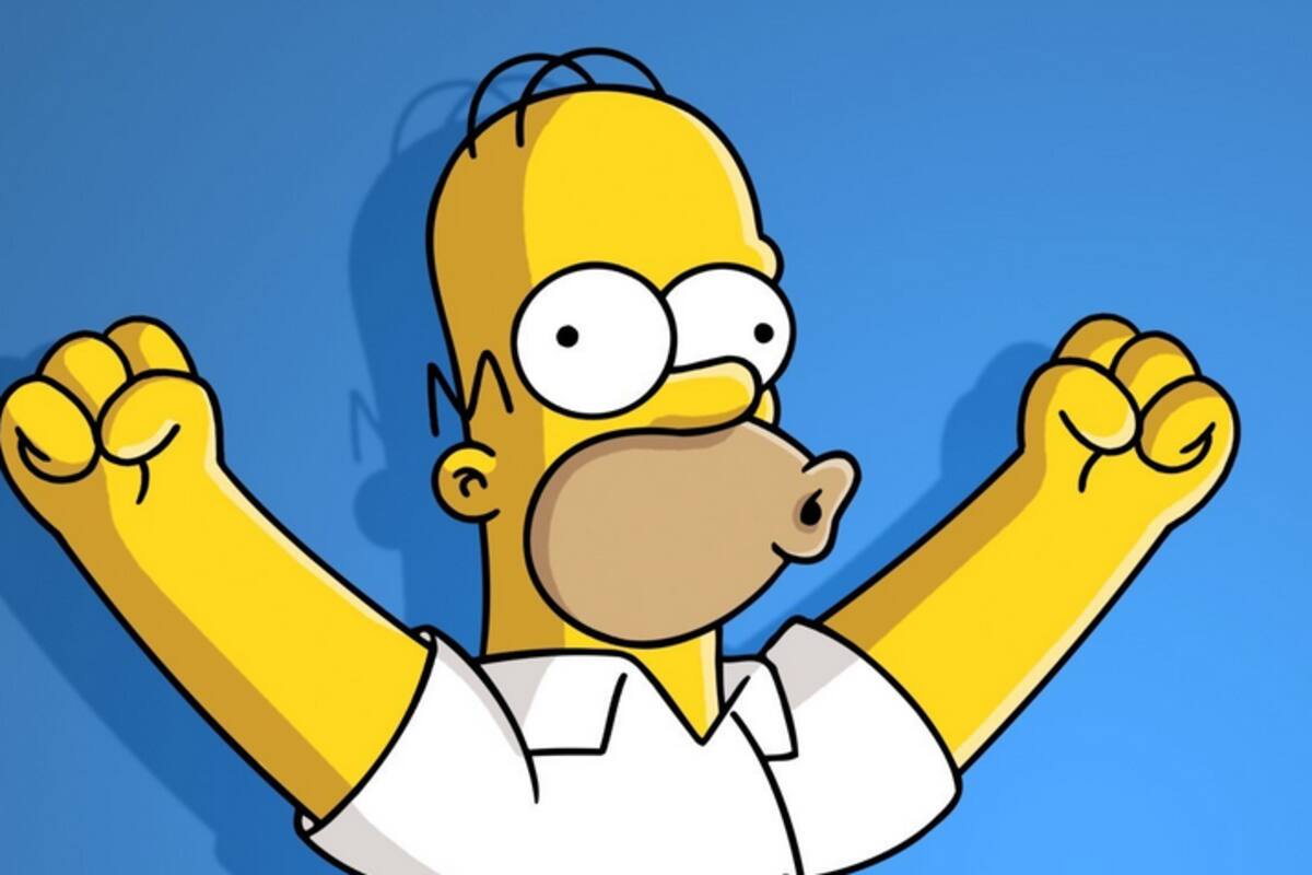 Homero Simpson se encuentra de festejo
