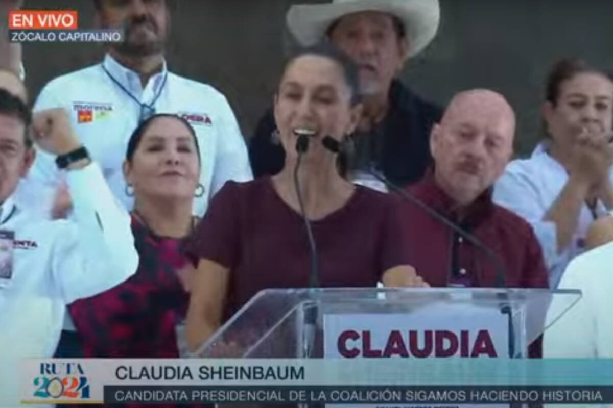 “Gracias por tanto, no los voy a defraudar”: Sheinbaum desde el Zócalo