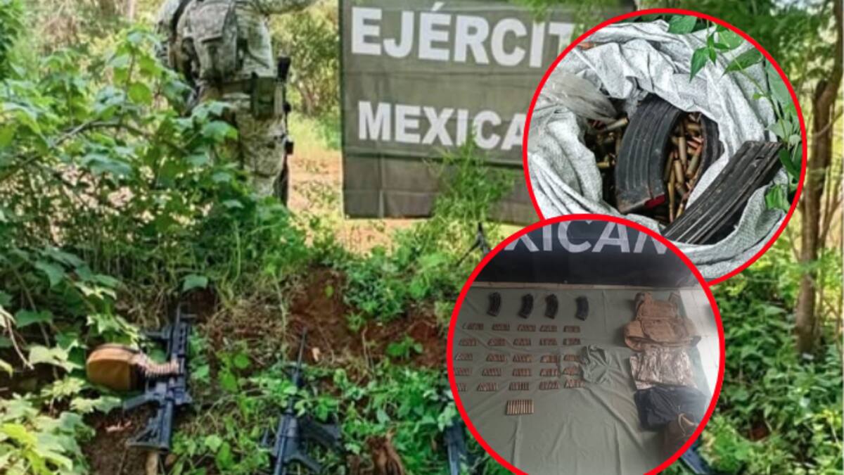 Grupo Interinstitucional asegura arsenal en Culiacán y Concordia: más de 400 cartuchos y armas largas fueron decomisados