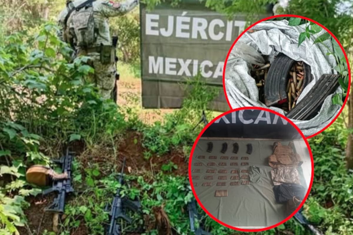Grupo Interinstitucional asegura arsenal en Culiacán y Concordia: más de 400 cartuchos y armas largas fueron decomisados