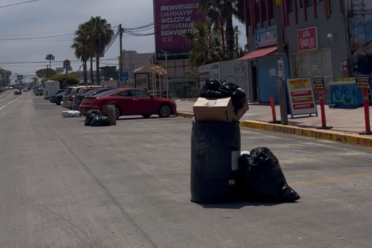 Confunde a comerciantes de Rosarito cambio de horario en recolección de basura