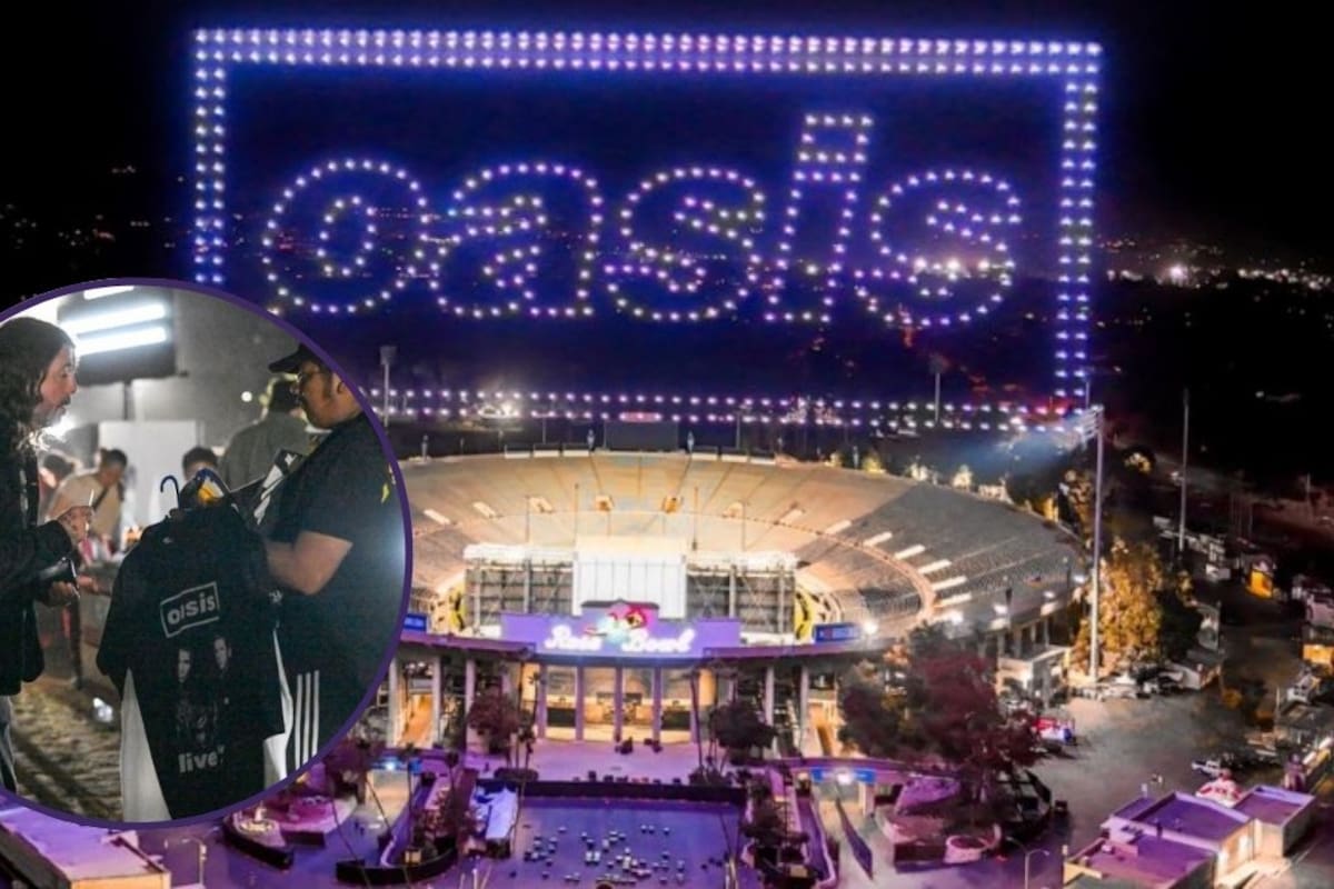 Dave Grohl sorprende al comprar mercancía pirata en concierto de Oasis en Los Ángeles