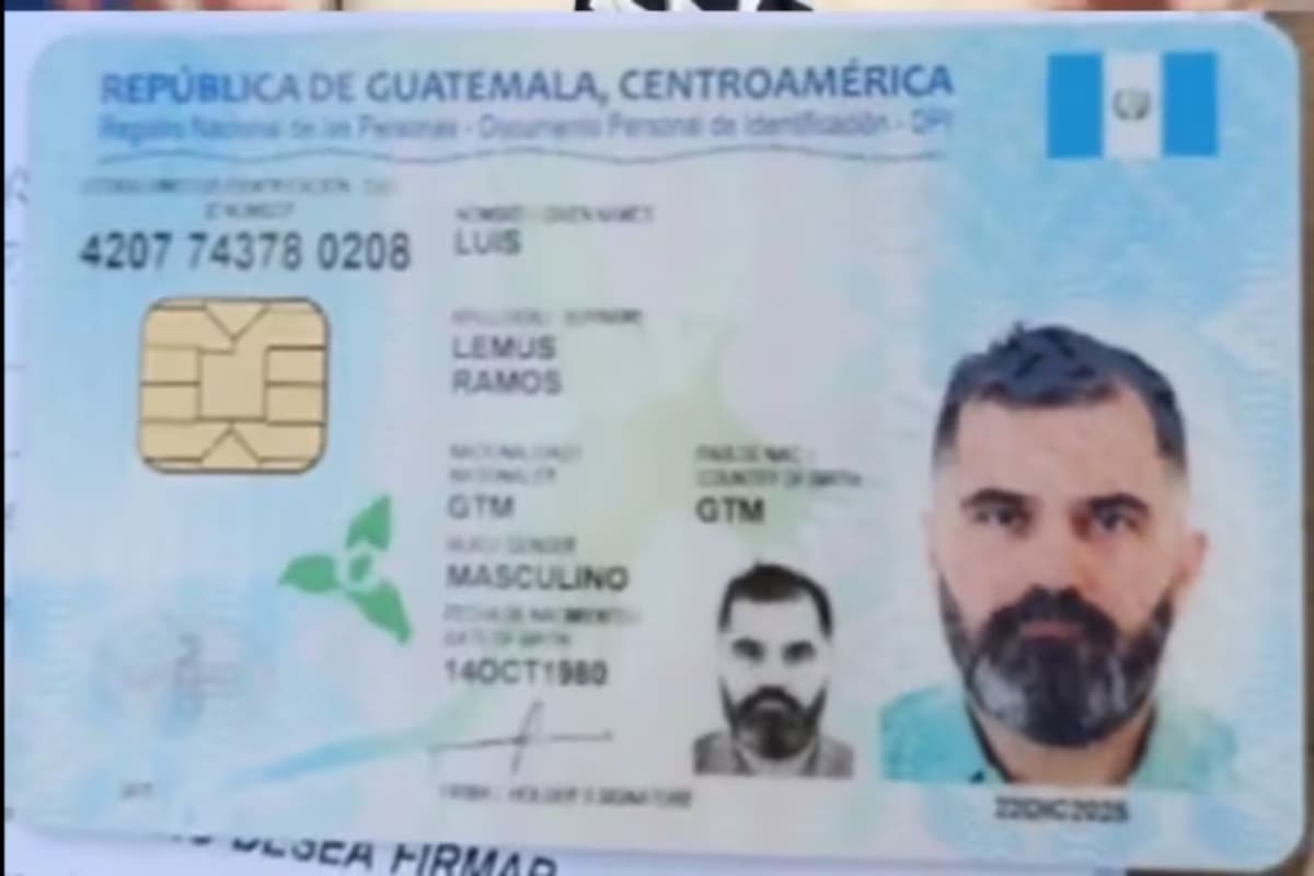 El documento apócrifo habría sido utilizado por el contralmirante para ocultar su identidad durante su huida y evitar ser localizado por las autoridades. Foto: Especial
