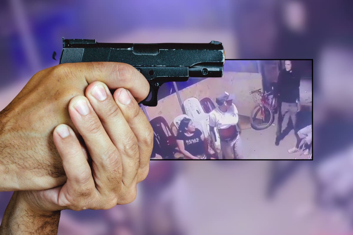 Captan en video a sicario que asesina a hombre en plena fiesta familiar