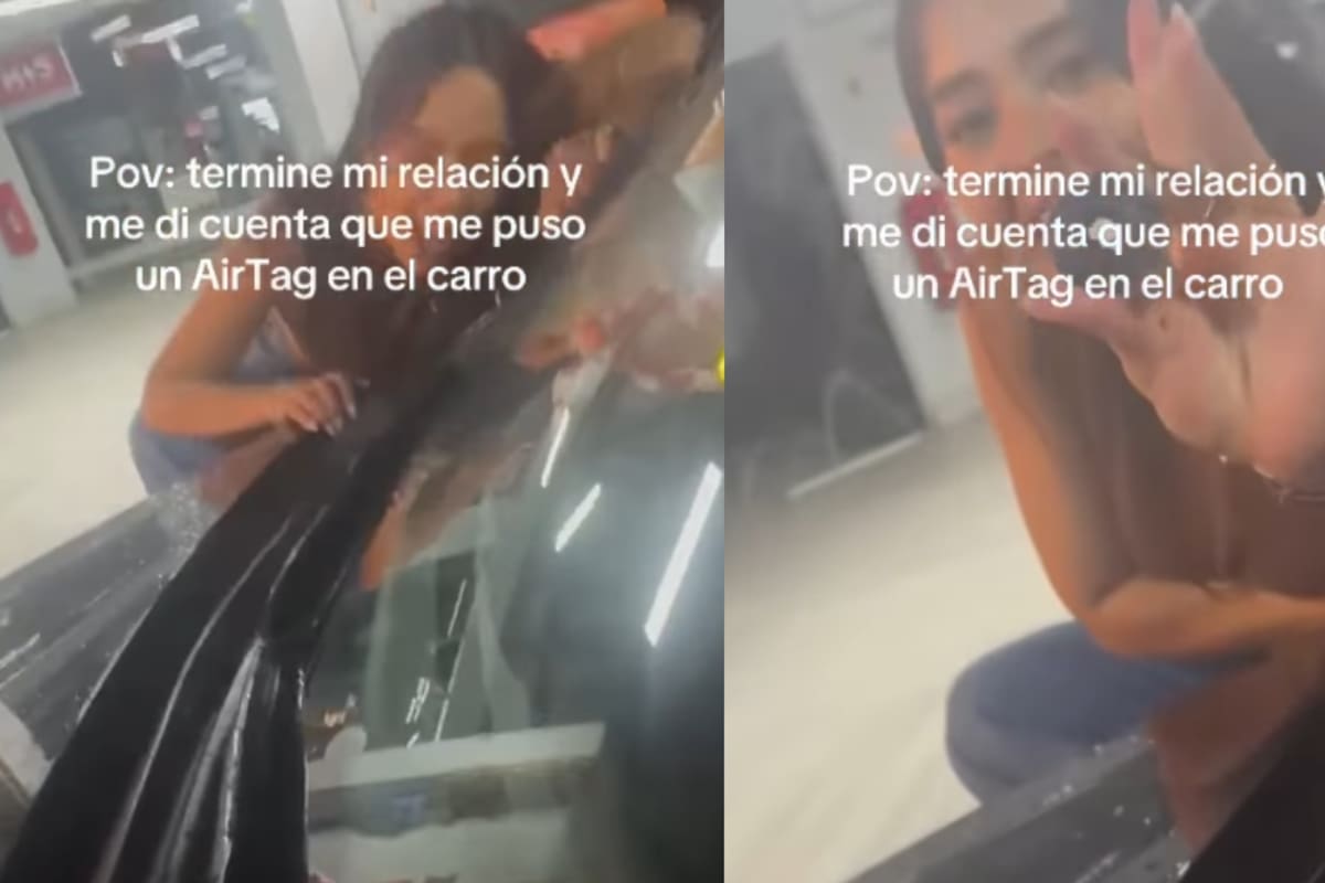 “¿Qué son y para qué sirven?”: Joven descubre meses después de terminar su relación que su expareja había colocado un AirTag en su automóvil