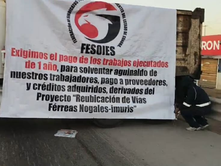 Transportistas exigen pagos por servicios brindados en obra ferroviaria