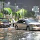 Tránsito alerta por calles inundables en Hermosillo