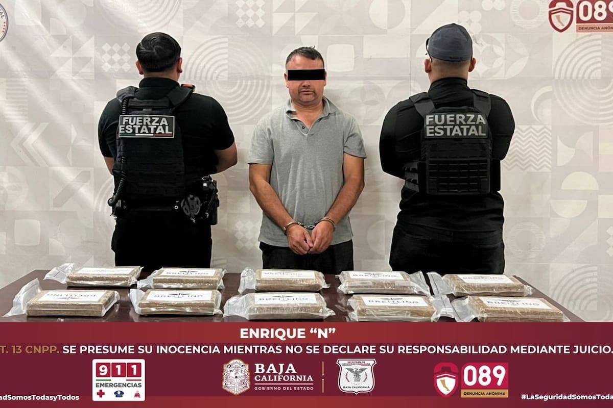 Interceptan cargamento de casi 11 kilos de cocaína en Tijuana; hay un detenido
