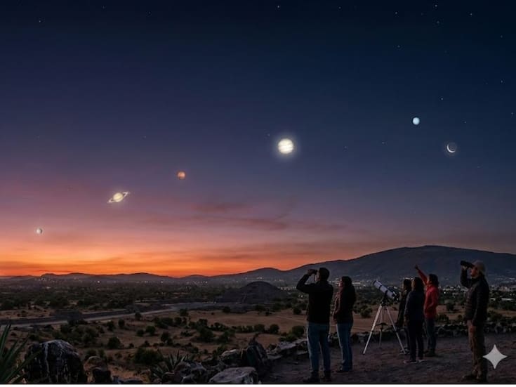 La Gran Alineación Planetaria que sacudirá a México este 28 de febrero: dónde y a qué hora ver el “desfile” de los seis planetas
