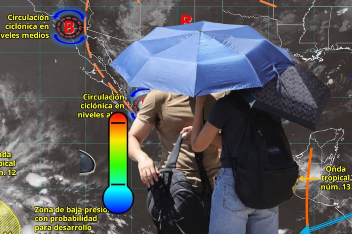 Pronostican fuertes lluvias en México con posible granizo en al menos 4 estados del Norte; Onda tropical pasará por el País