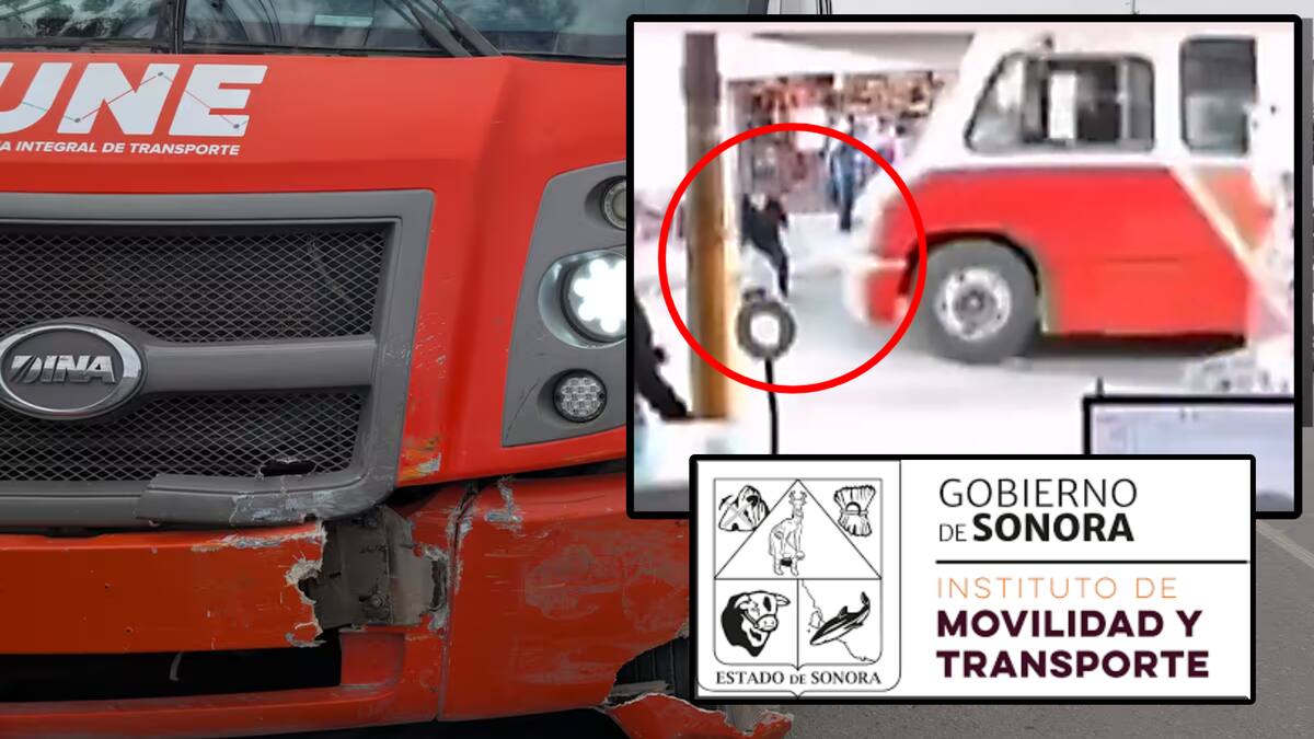 Operador de transporte público arrolla a menor en Hermosillo: Imtes colabora en investigación. FOTO: Especial