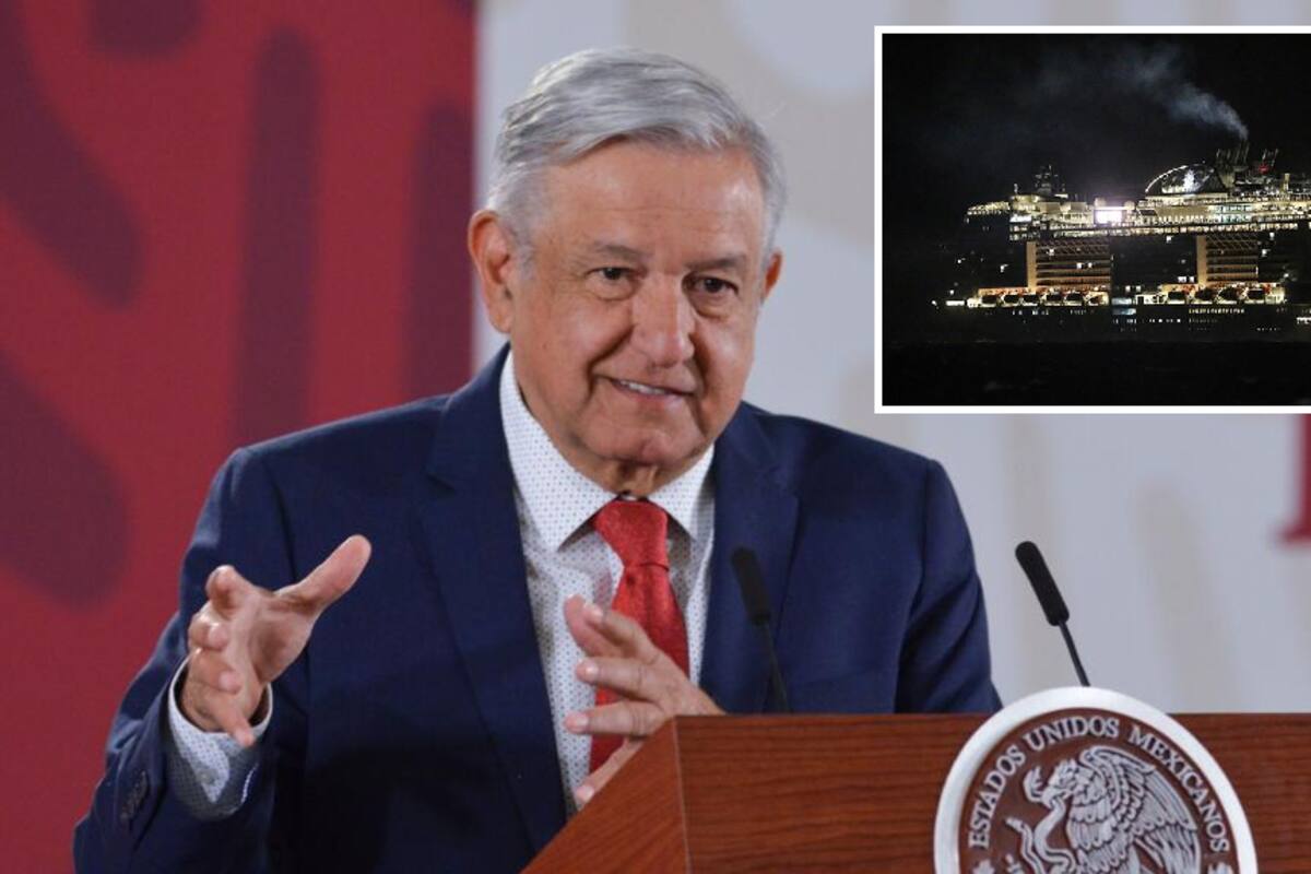 Es inhumano cerrar puertos: AMLO sobre crucero en Cozumel