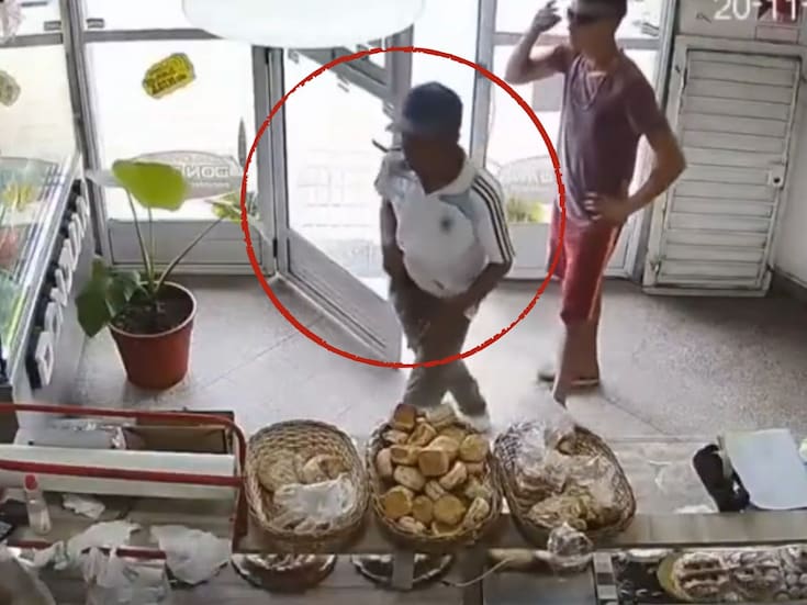 VIDEO: Panadera enfrenta a cuchillazos a ladrón y frustra asalto en Argentina