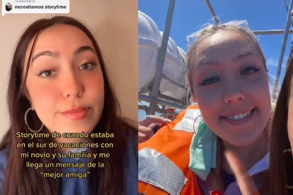 A mitad del mar, joven se entera de la infidelidad de su novio con su amiga