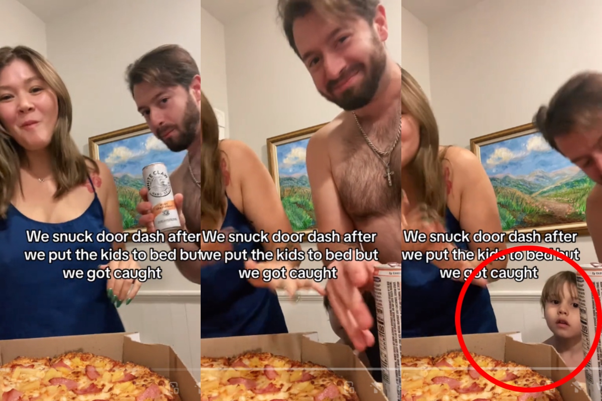 Matrimonio intenta disfrutar una cena para ellos solos, ¡pero uno de sus hijos los descubre!