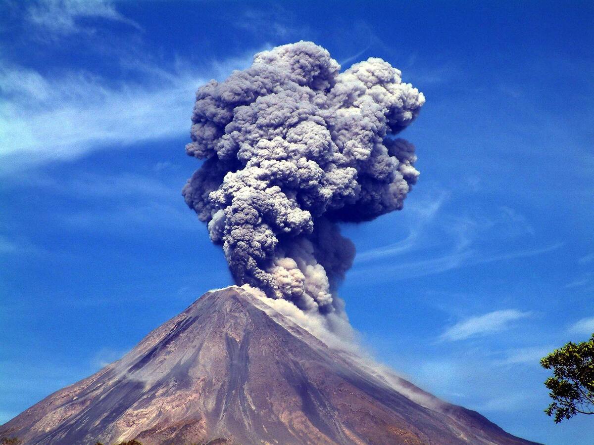 El volcán Popocatépetl