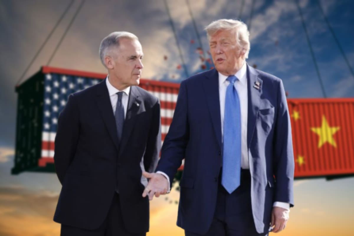 Mientras Canadá se acercó a pactar un acuerdo comercial con China, Donald Trump los amenazó con un arancel de 100% a todos los productos canadienses que entren a los Estados Unidos