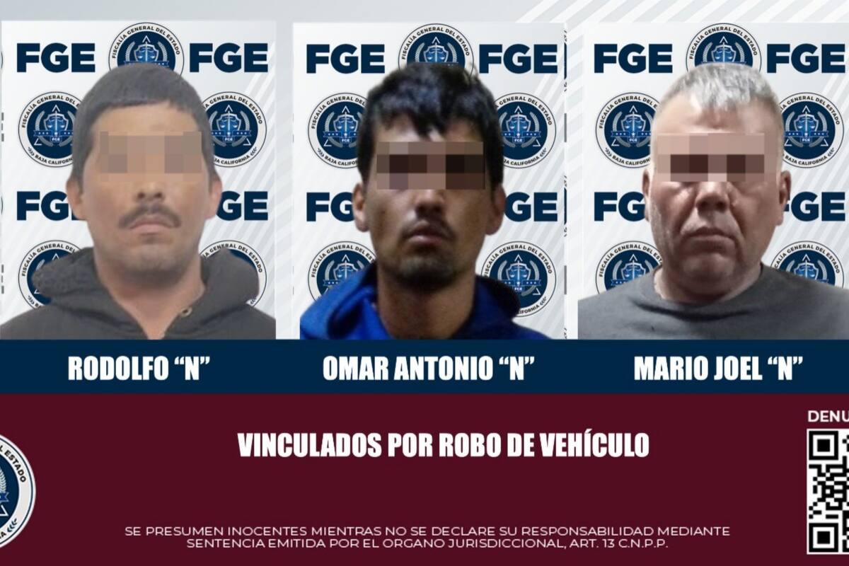 Vinculan a proceso a tres hombres por robo de vehículo