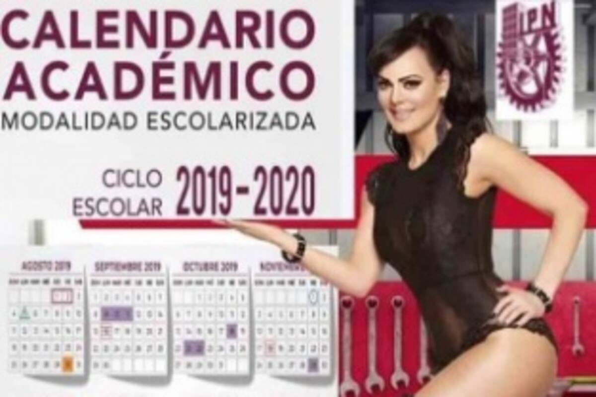 Maribel Guardia aparece en calendario escolar del IPN, se hace viral