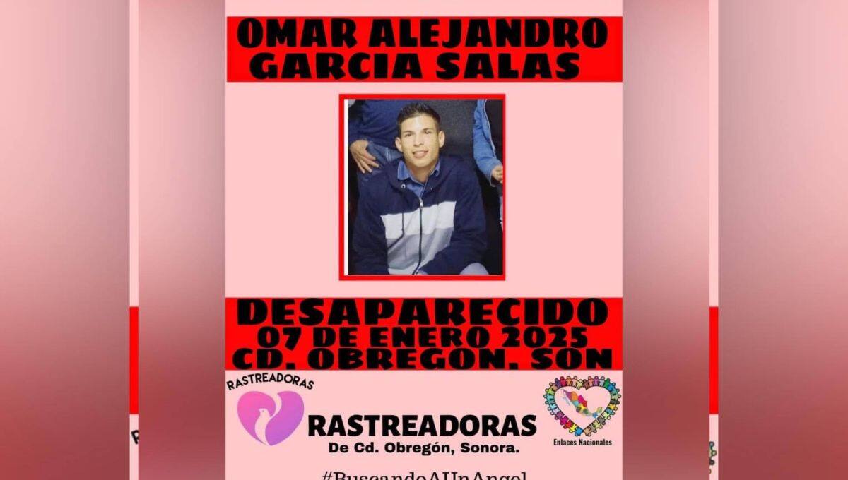 Buscan a joven desaparecido en Ciudad Obregón