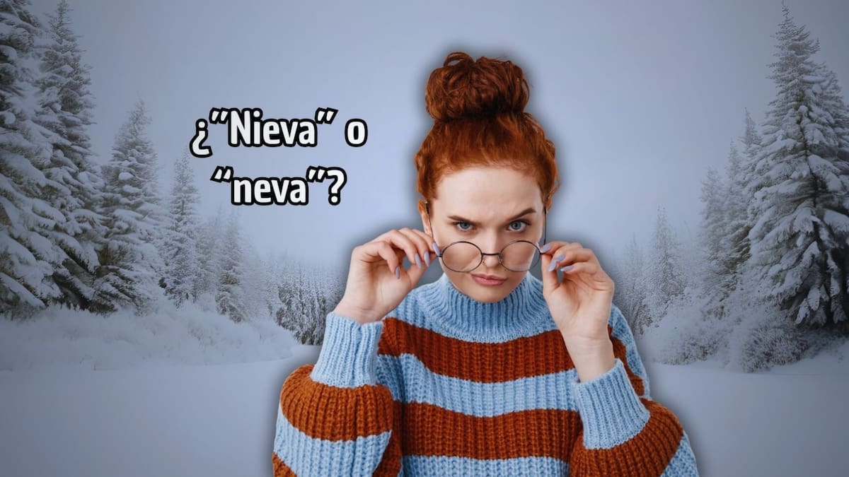 ¿Se dice “nieva” o “neva”? La RAE aclaró cuál es la forma correcta y definitiva de usar este verbo