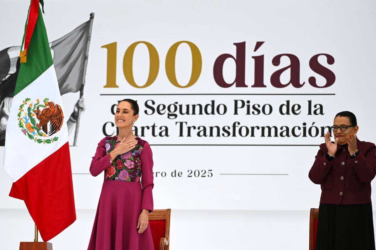 La presidenta Claudia Sheinbaum destacó los principales logros de su administración en estos primeros 100 días al frente del Gobierno federal. FOTO: ESPECIAL