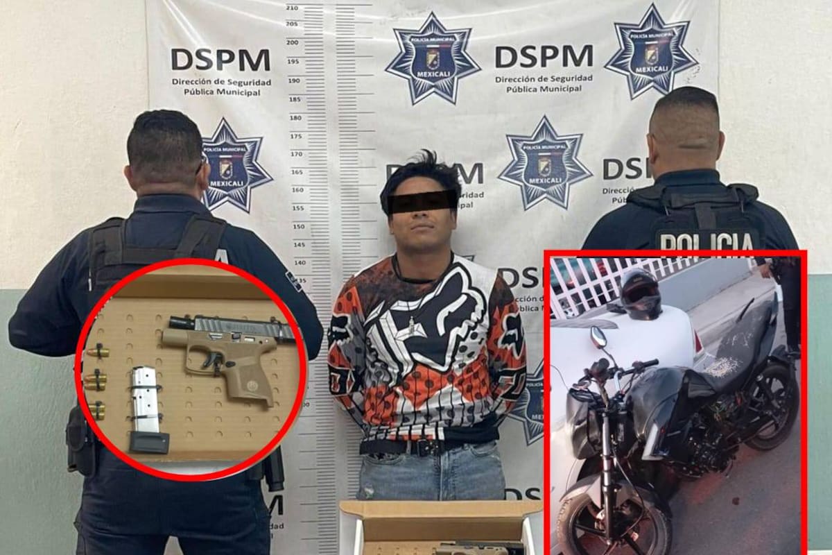 Hombre buscado por violencia familiar circulaba armado y en moto robada