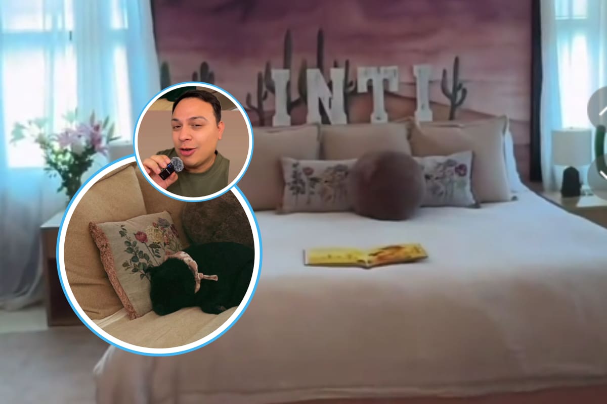 Christian Nodal presume el cuarto de Inti y en redes aseguran que antes era el cuarto de la mascota de Ángela Aguilar (VIDEO)