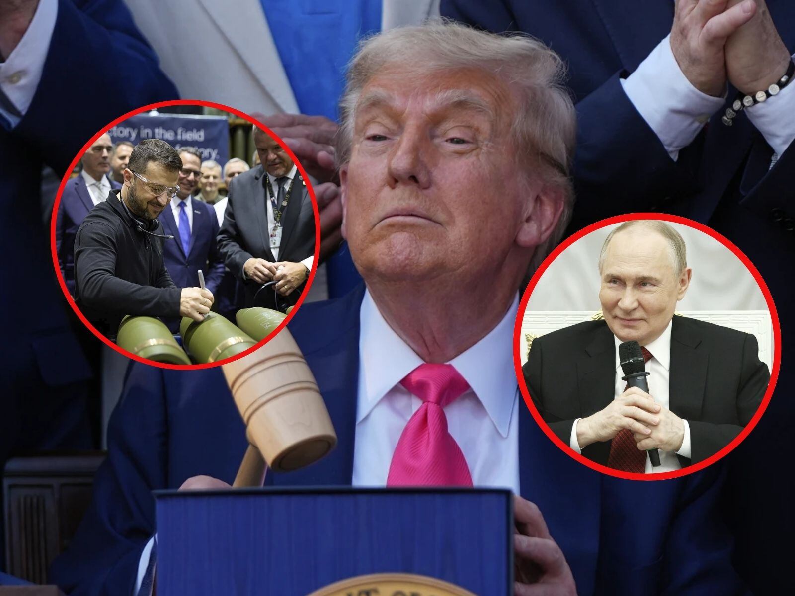 Trump afirma en el audio que, si Putin invadía Ucrania, su respuesta sería severa, mencionando que “bombardearía Moscú”. | Crédito: AP