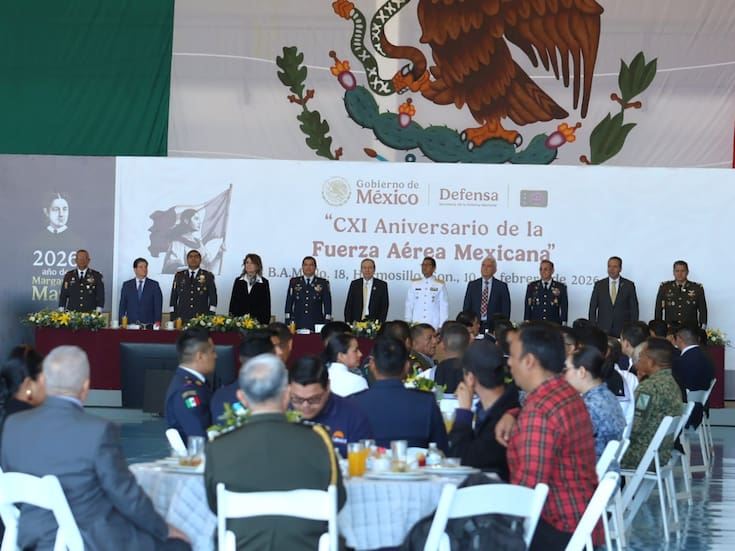 Conmemoran en Hermosillo el 111 aniversario de la Fuerza Aérea Mexicana