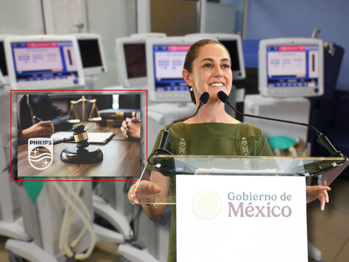 La presidenta Claudia Sheinbaum confirmó que los respiradores Phillips ya no están en el mercado de México. | Crédito: Presidencia/Canva
