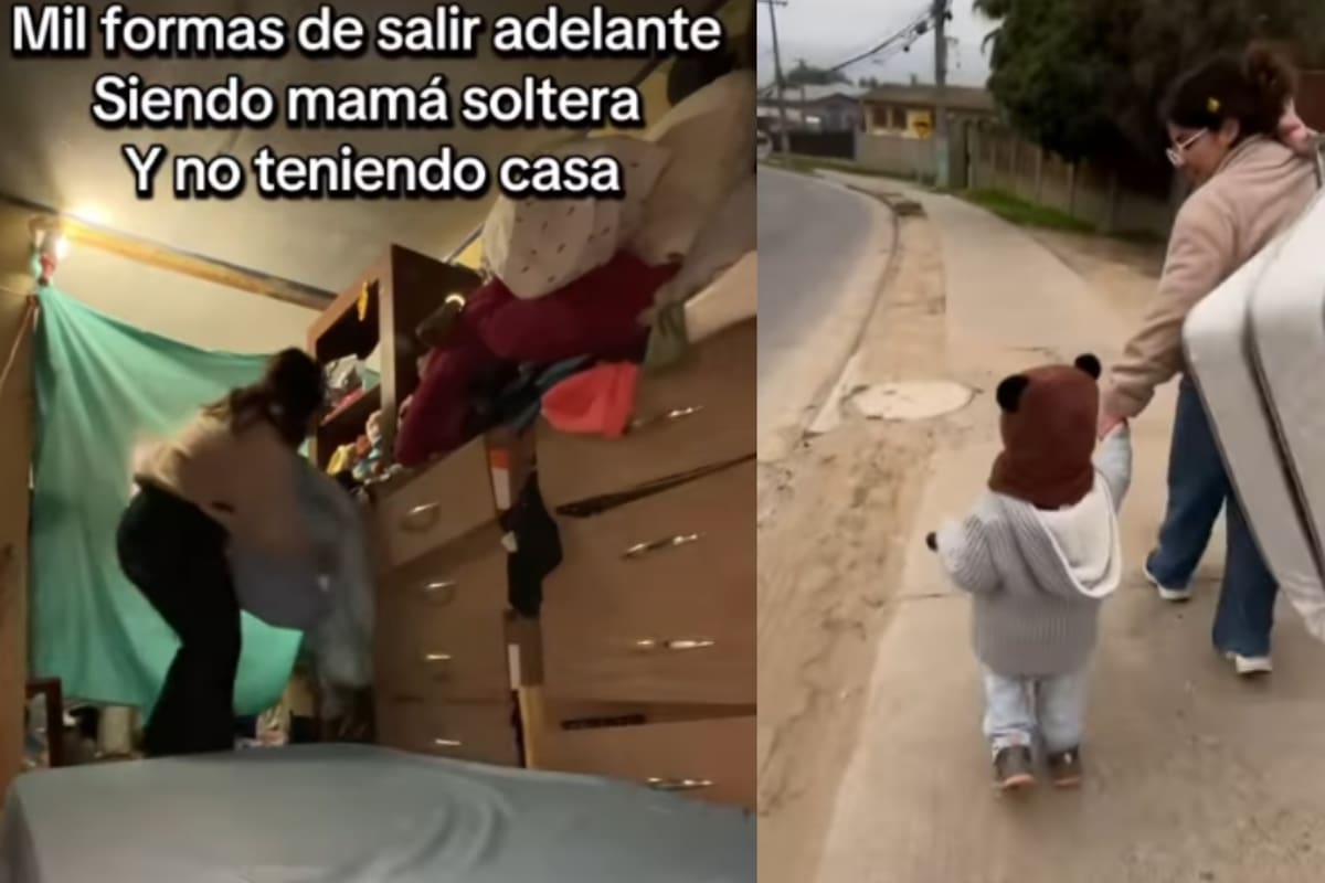 “Eres una guerrera”: Madre soltera conmueve en redes al mostrar cómo sobrevive sin casa junto a su hijo