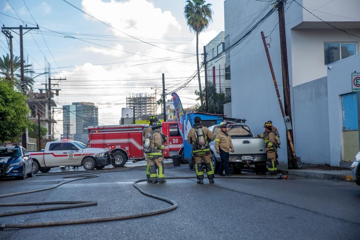 Se confirmó una fuga activa de gas proveniente de una tubería de media pulgada. Foto: Border Zoom