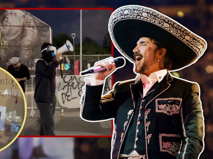 Estudiantes de la UACJ protestan contra concierto de Alejandro Fernández en el estadio de la universidad; “no es necesidad”