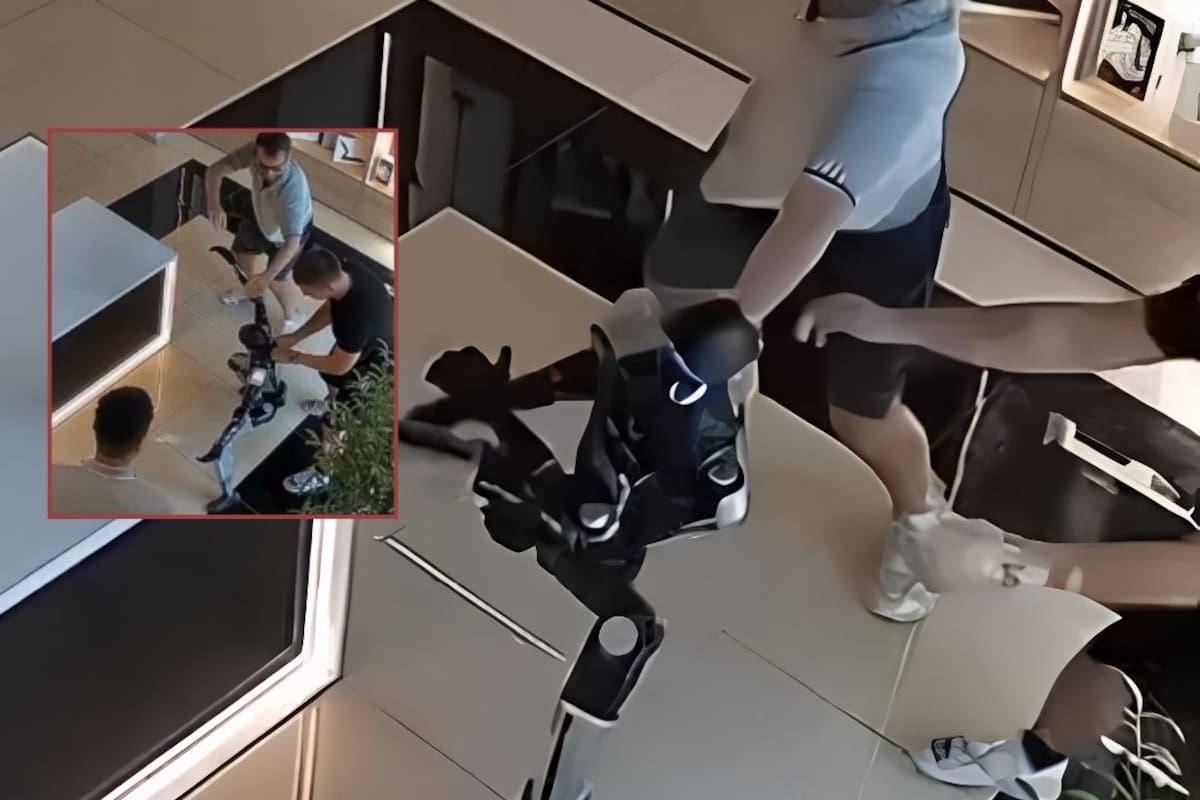 Robot humanoide reacciona como “terminator”, según las redes sociales tras ser empujado por un cliente en Rusia; el video se vuelve viral