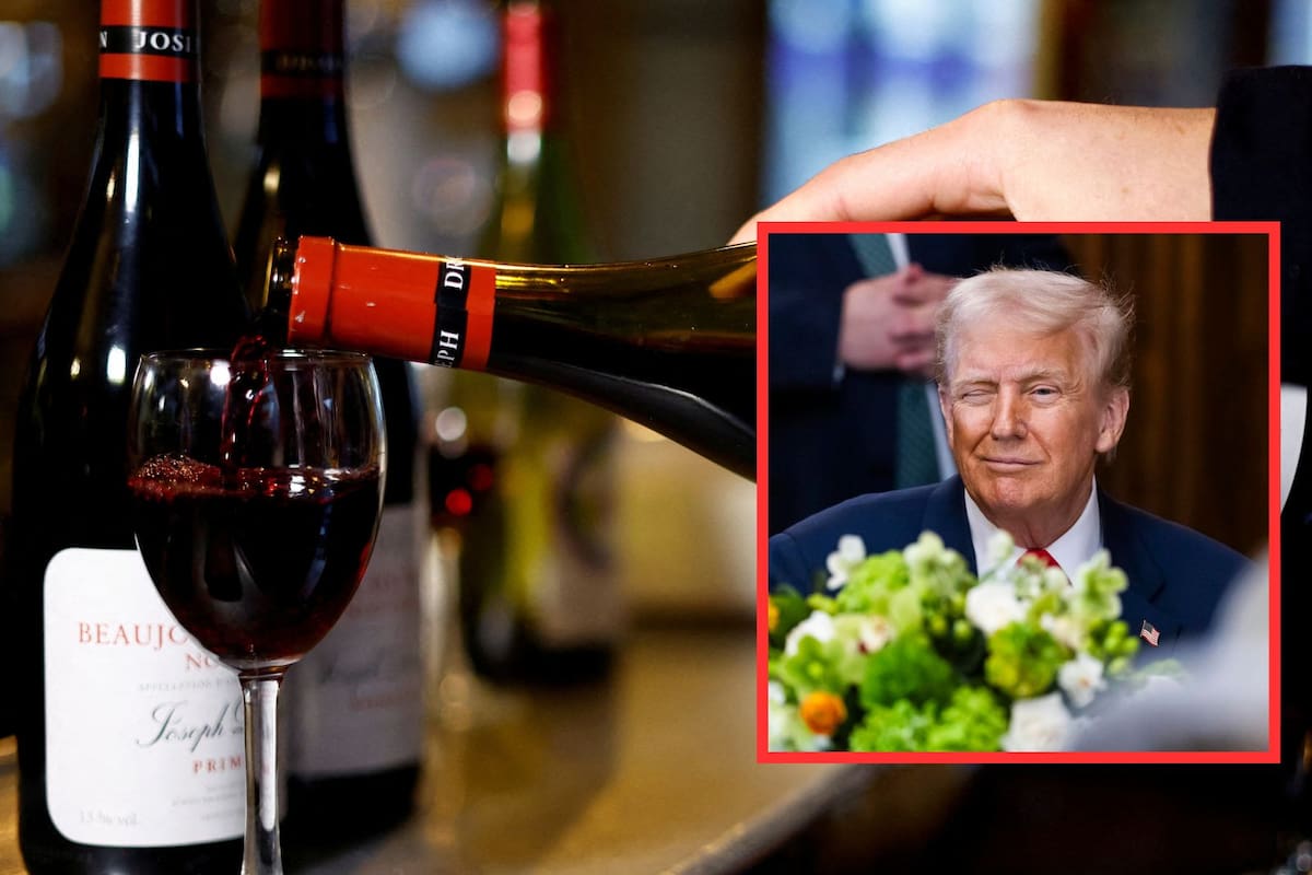 Trump amenaza con imponer arancel del 200% al vino si la UE no elimina el gravamen al whisky