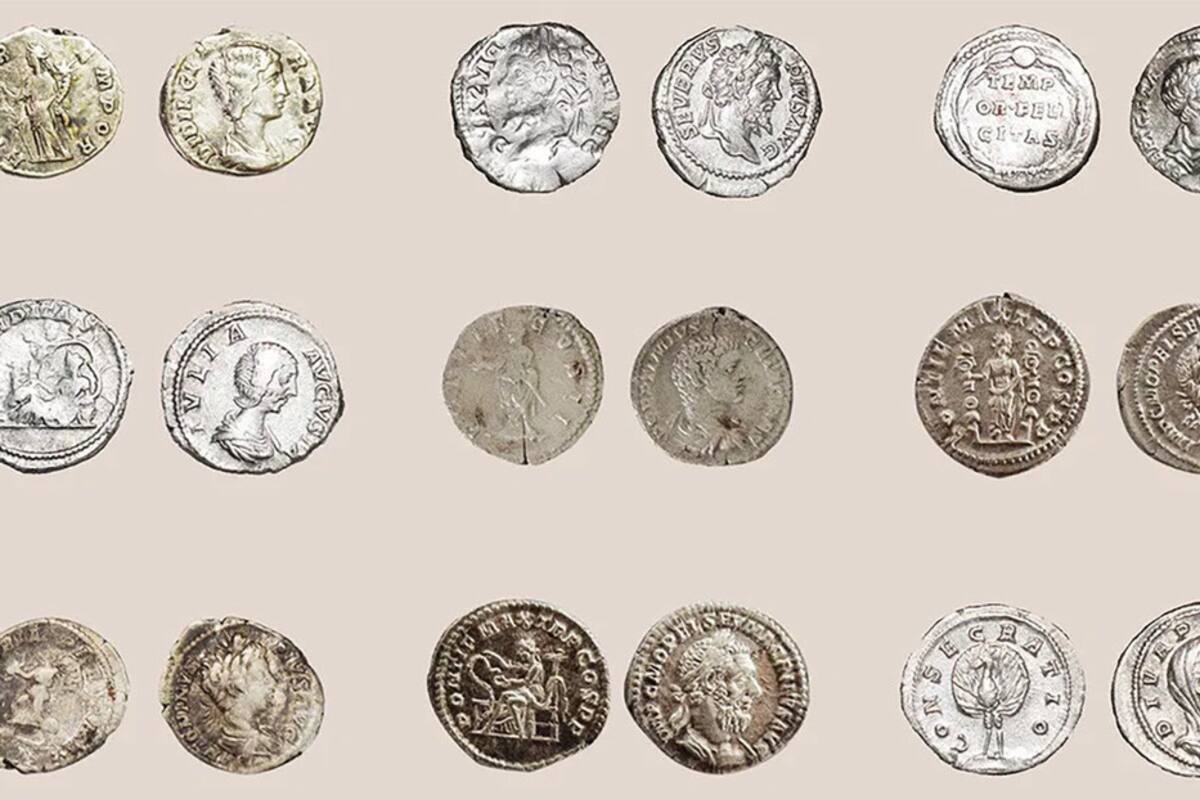Hallan tesoro con cerca de 600 monedas del siglo III escondido por los romanos